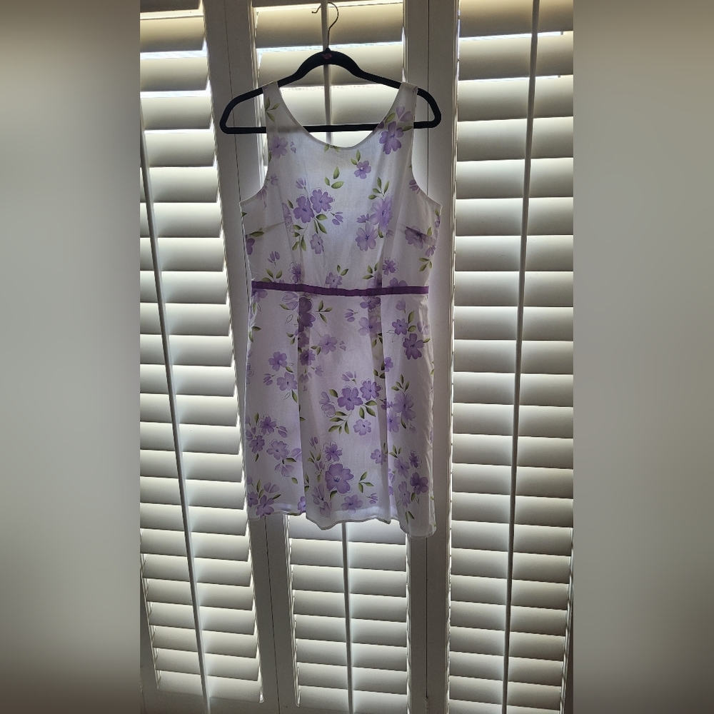 Women's Faith Love & Passion  Sleeveless Cotton Floral Dress Size 12